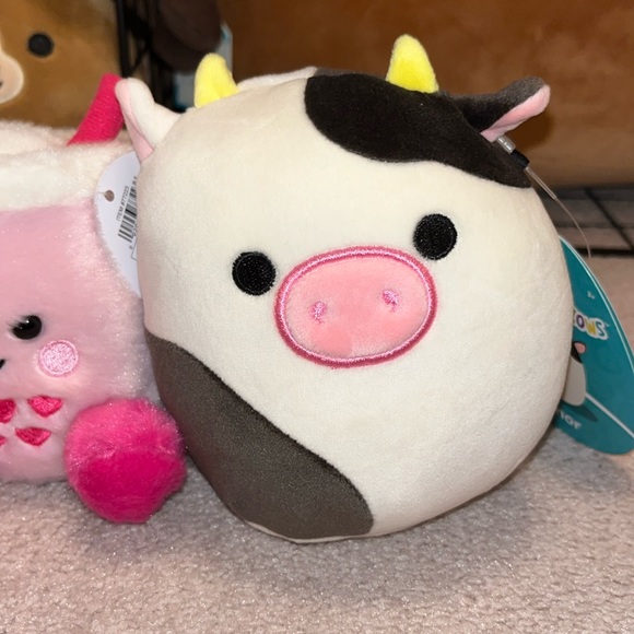 Bundle Squishmallow Palm Pal 5” Connor, 5”Candess and Pink Boba Palm Pal - Picture 4 of 4